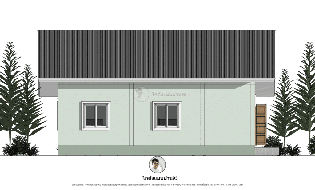 แบบบ้านทรงจั่ว P-2184 (8)