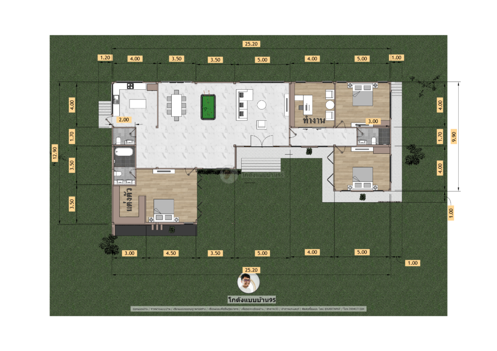 แบบบ้านโมเดิร์นP-2176 (16)