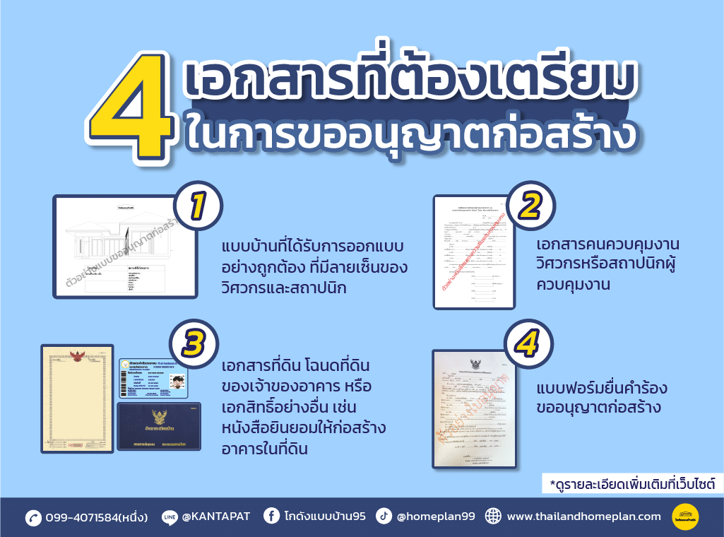 เอกสารขออนุญาตก่อสร้าง