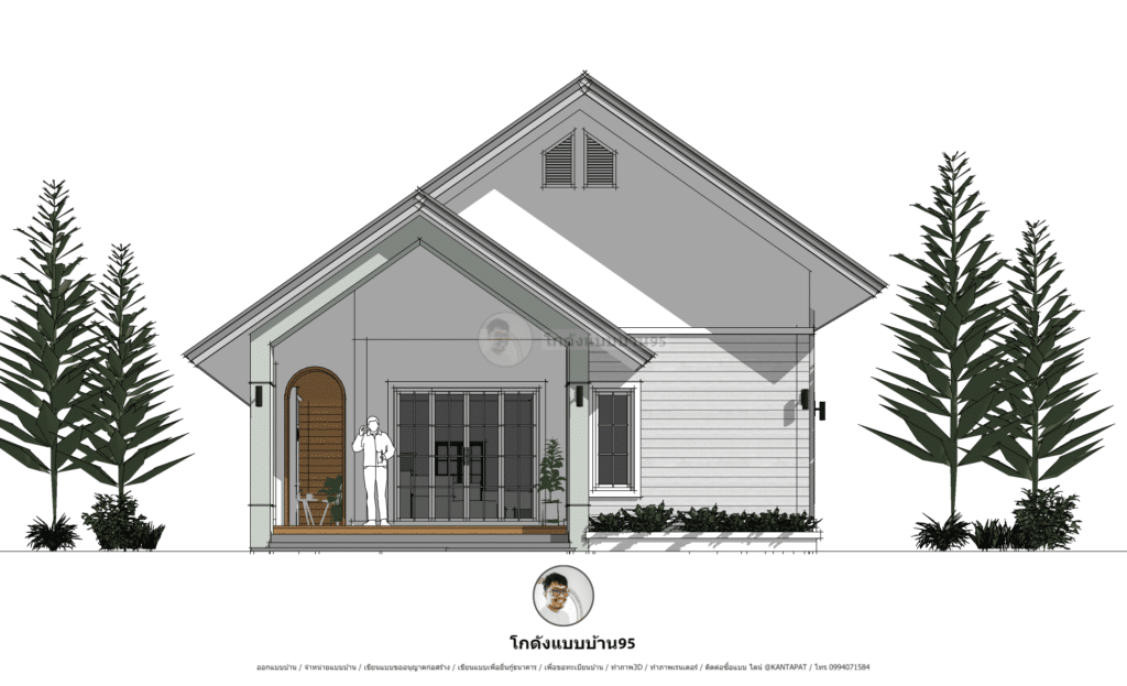 บ้านชั้นเดียวทรงจั่ว P-2190 (1)