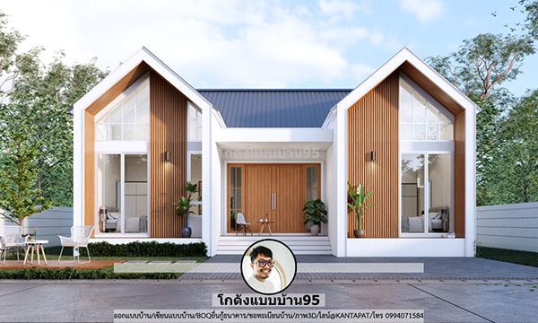 บ้านชั้นเดียวสไตล์นอร์ดิก S-149 bg