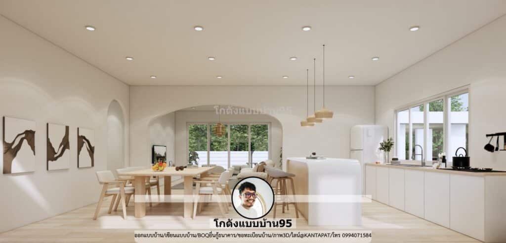 บ้านทรงจั่ว รับเขียนแบบบ้าน-P-2209