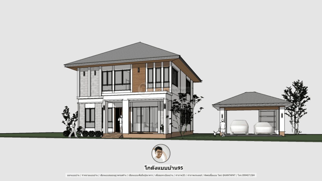 แบบบ้าน4ห้องนอนP-2079 (2)