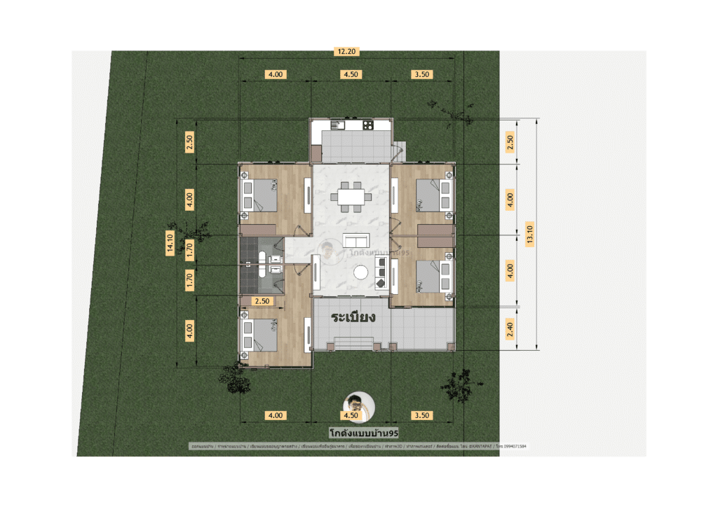 แบบบ้านโมเดิร์น P-2198 (18)