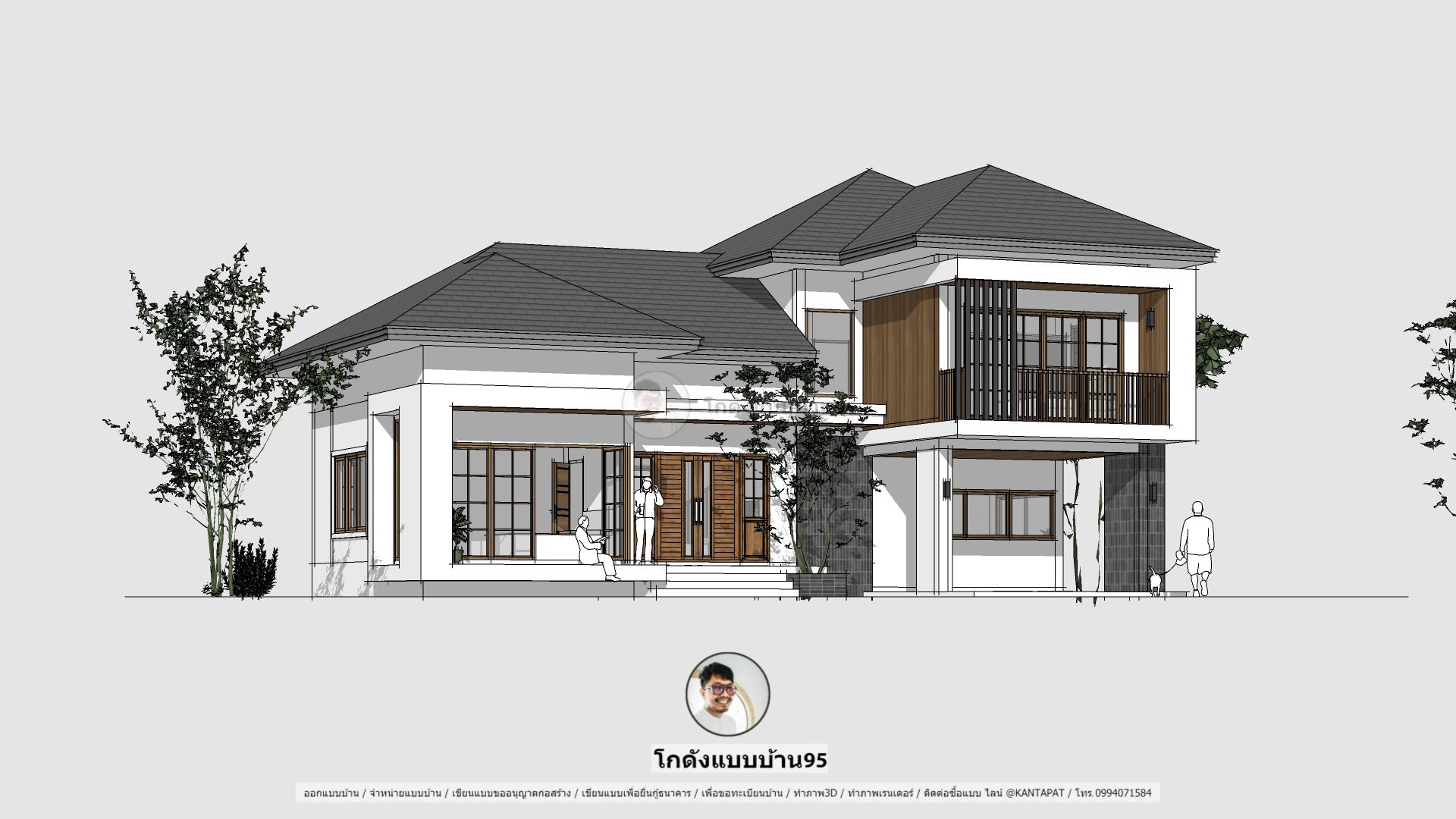 แบบบ้านชั้นครึ่งP-2226 (3) - โกดังแบบบ้าน 95 thailandhomeplan แบบบ้าน ...