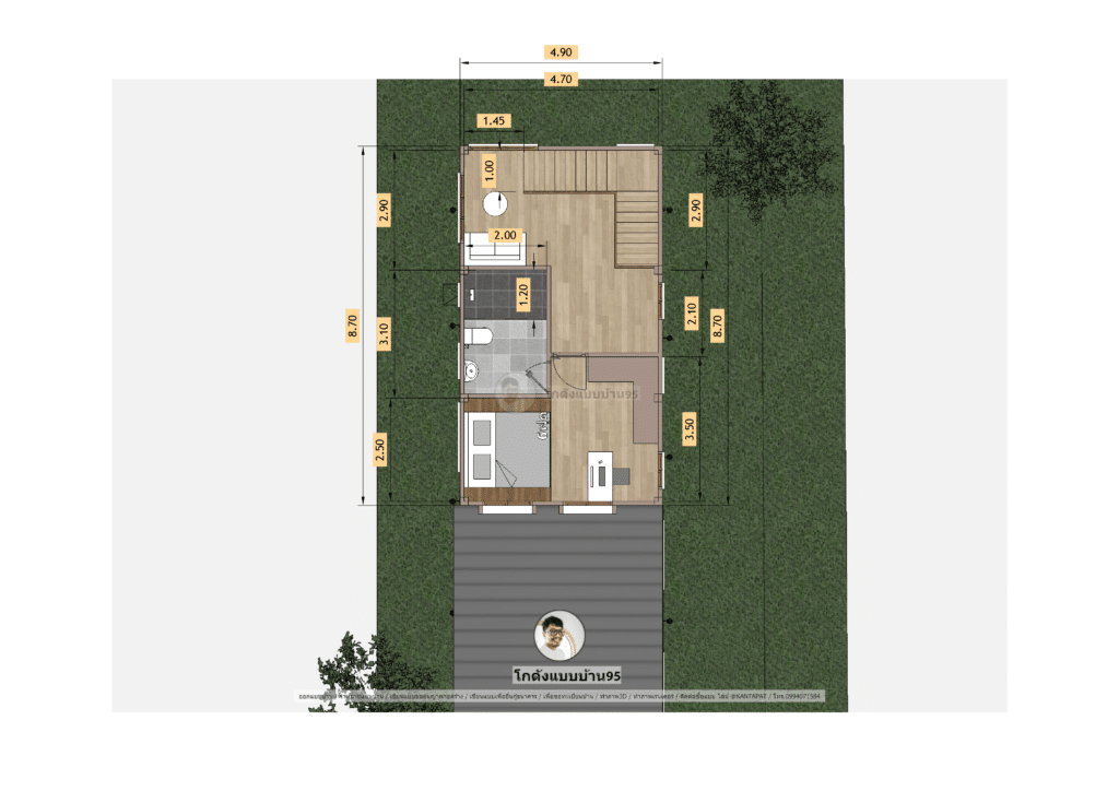 บ้านโมเดิร์นชั้นครึ่งP-2241 (17)