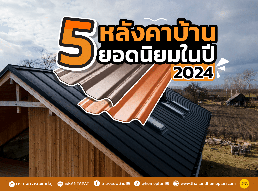 หลังคาบ้านยอดนิยมในปี 2024