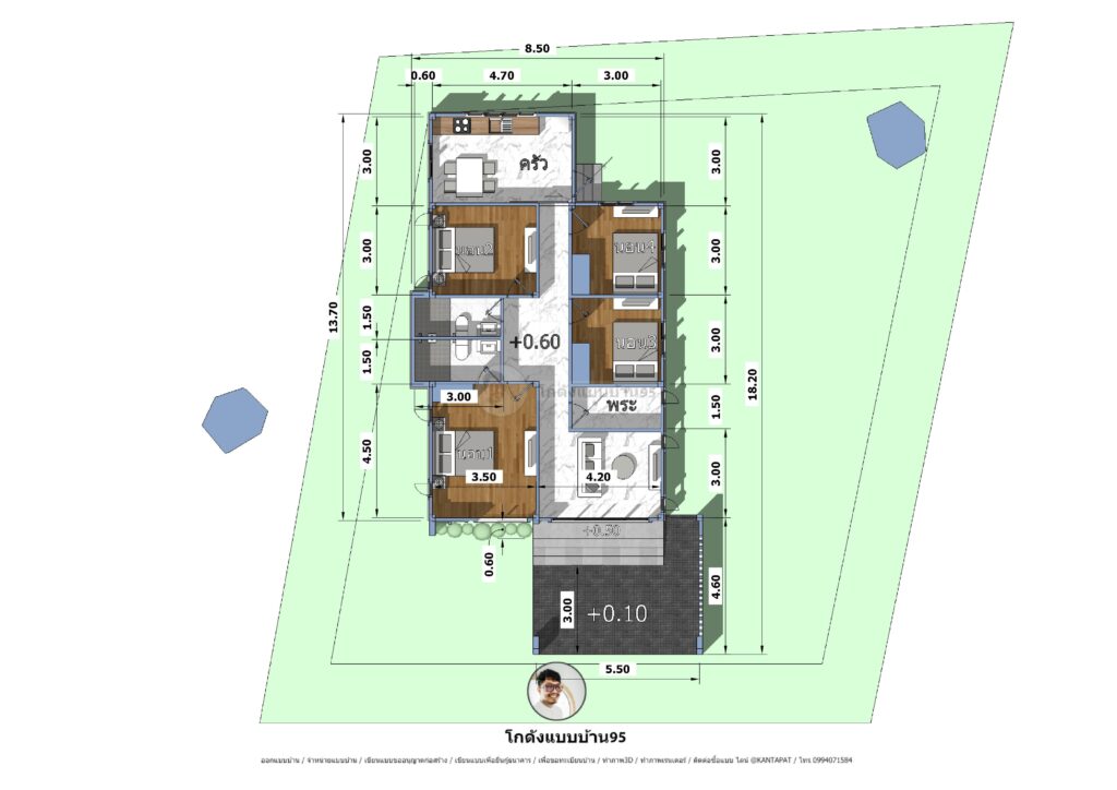 แบบบ้าน4ห้องนอนP-2235 (14)