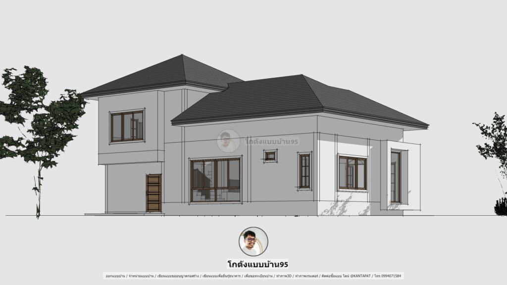 แบบบ้านชั้นครึ่งP-2226 (4)