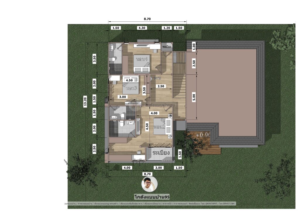 แบบบ้านชั้นครึ่งP-2255 (34)