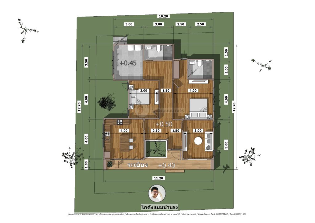 แบบบ้านนอร์ดิกP-2223 (25)