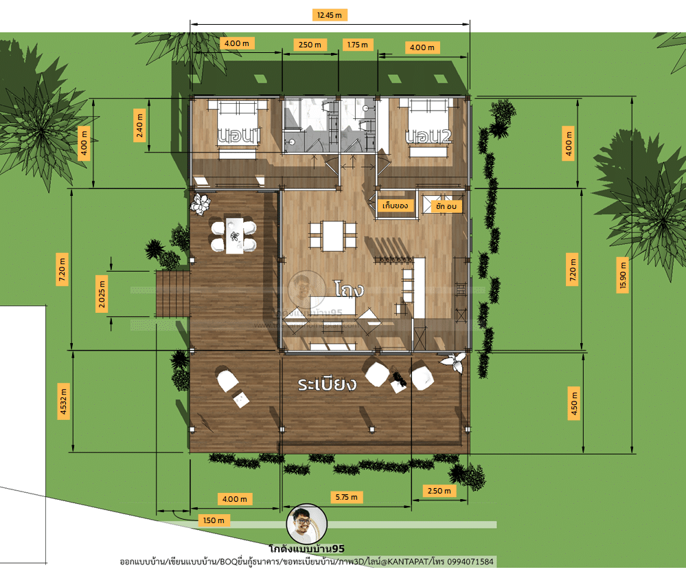 แบบบ้านโมเดิร์นP-2162 (11)