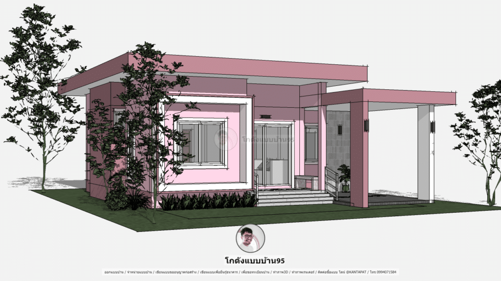 แบบบ้านโมเดิร์น P-2254