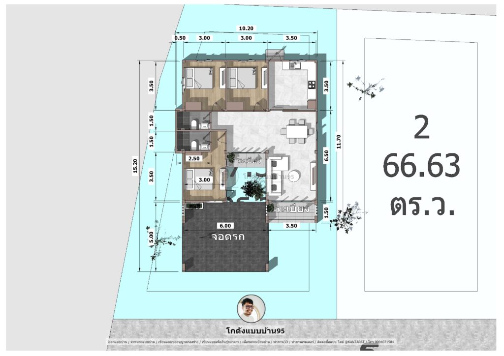 แบบบ้าน3ห้องนอนP-2214 (25)