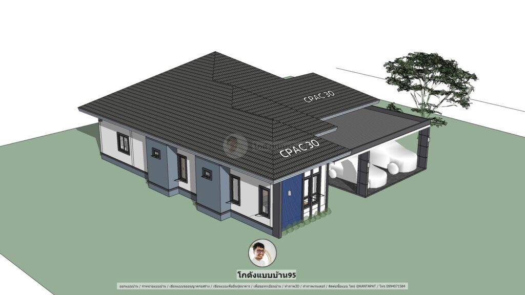 แบบบ้านชั้นเดียวP-2084 (6)