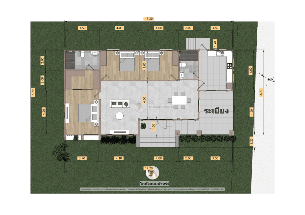 แบบบ้านชั้นเดียวP-2278 (16)