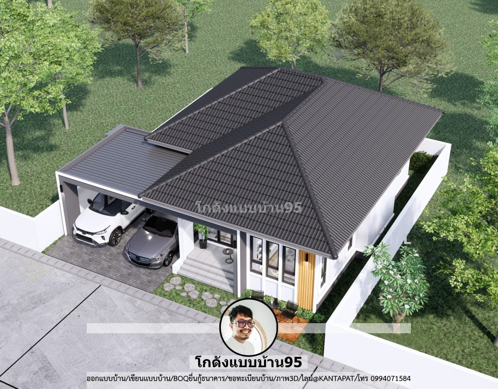 แบบบ้านทรงปั้นหยาP-2308 (5)