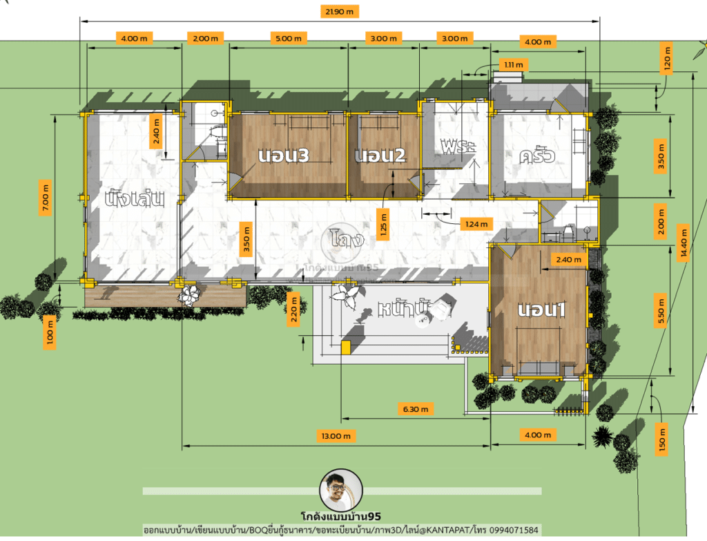 แบบบ้านหน้ากว้างP-2328 (11)