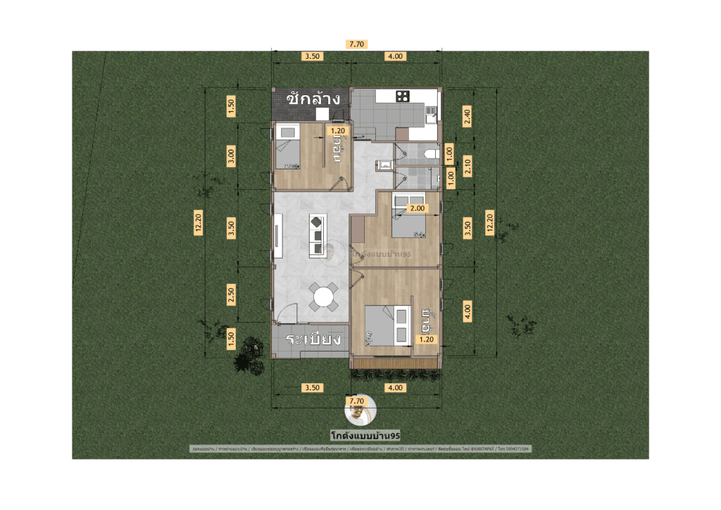 รับเขียนแบบบ้านP-2337 (15)