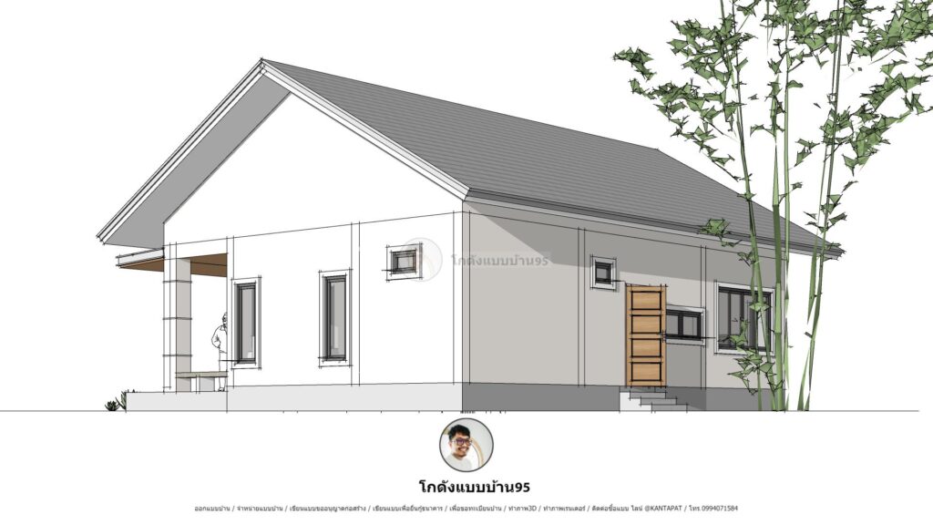 รับเขียนแบบบ้านP-2356 (3)