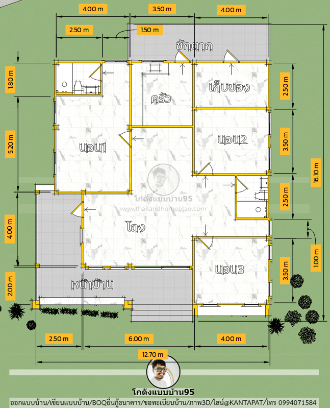 แบบบ้าน3ห้องนอนP-2306 (11)