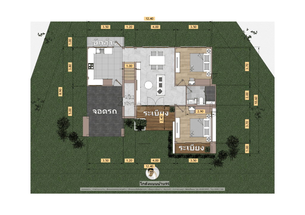 แบบบ้านชั้นครึ่งP-2349 (12)