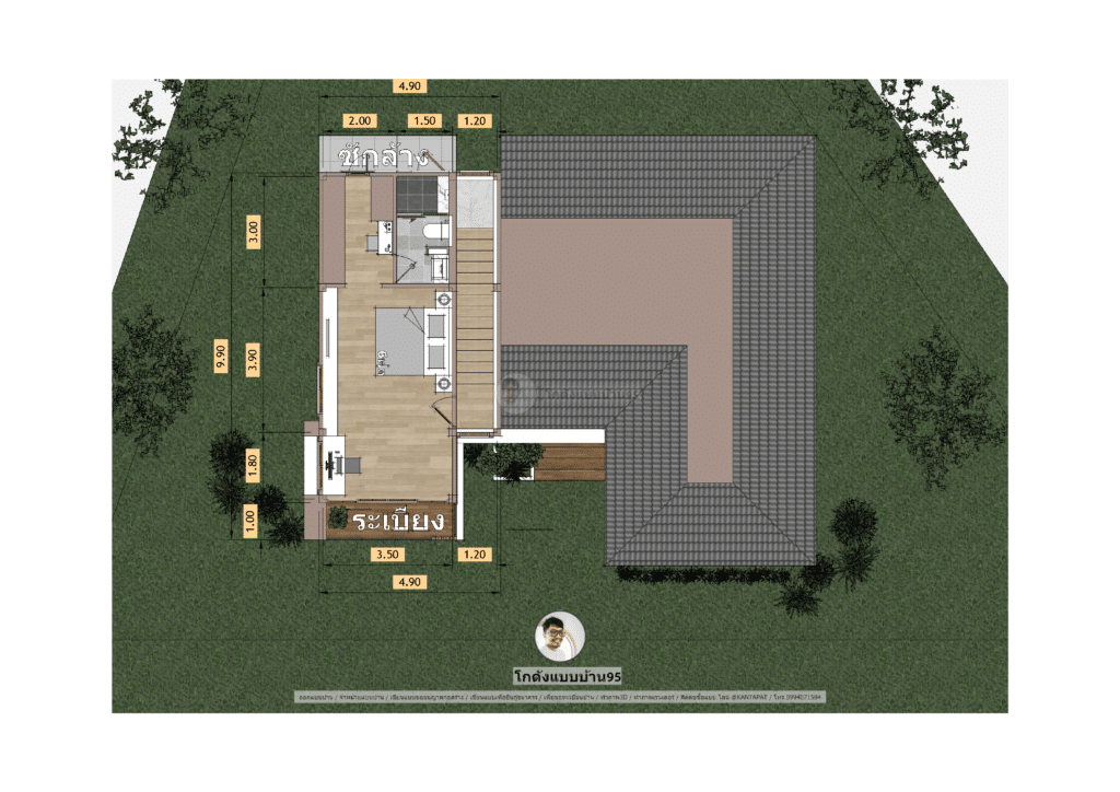 แบบบ้านชั้นครึ่งP-2349 (13)