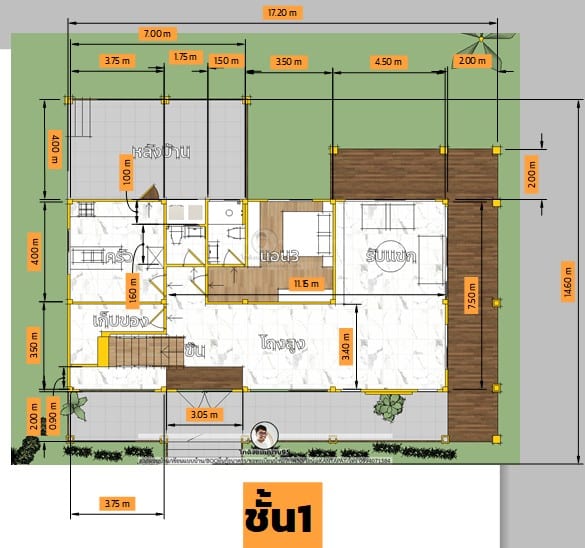 บ้านทรงจั่ว2ชั้นP-2318 (3)