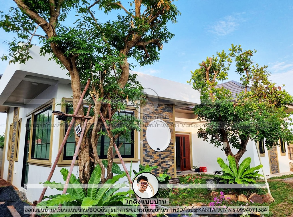 บ้านสร้างจริง จากแบบโกดังแบบบ้าน P-2370 (1)