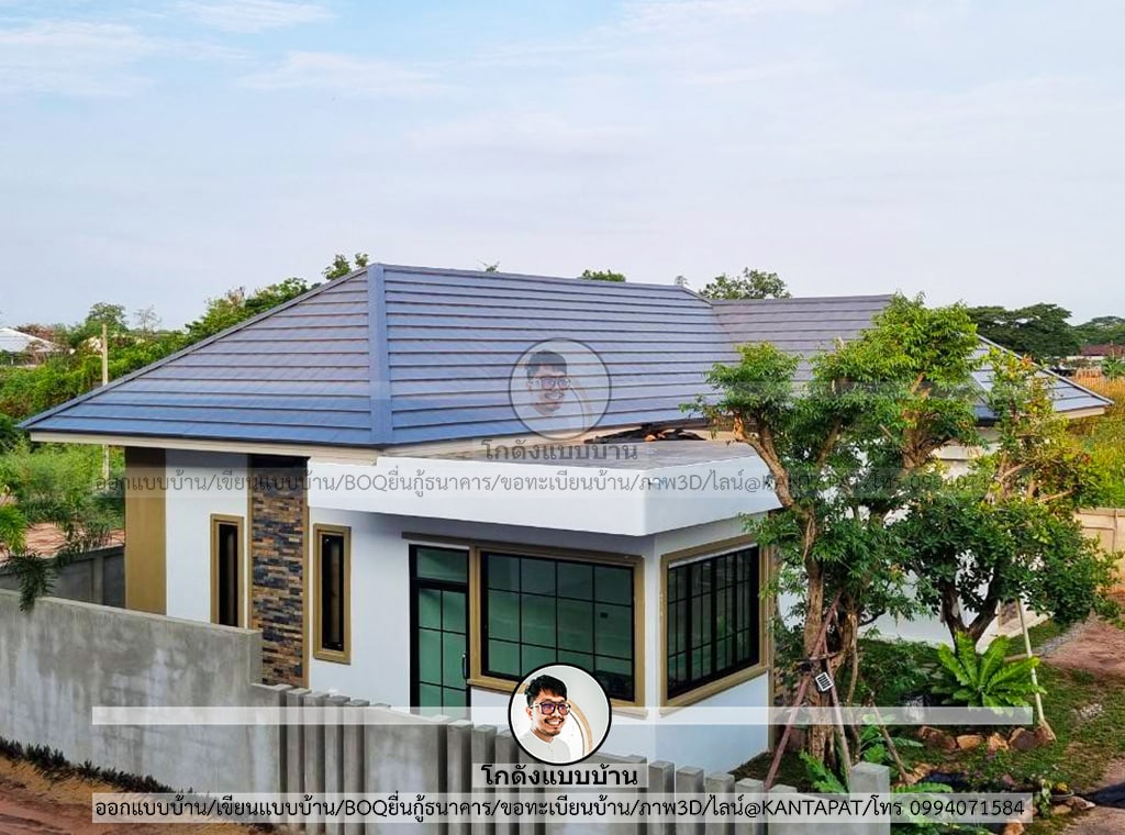 บ้านสร้างจริง จากแบบโกดังแบบบ้าน P-2370 (2)