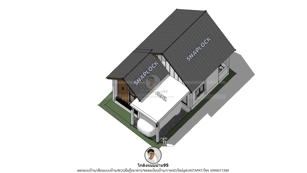 แบบบ้านนอร์ดิกหลังเล็กP-2393 (6)