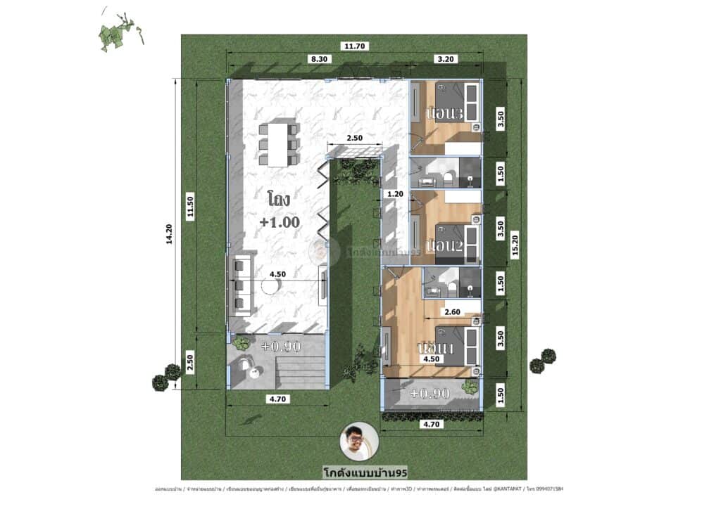 รับออกแบบบ้านP-2418 (10)