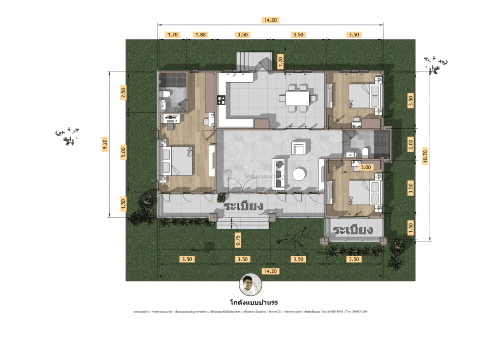 แบบบ้าน3ห้องนอนP-2416 (10)