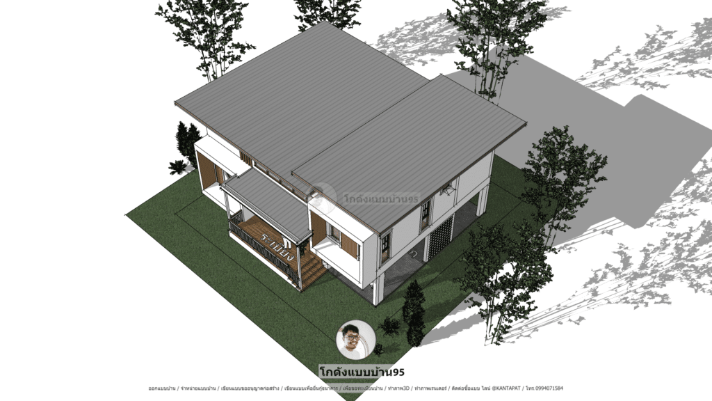 บ้านชั้นครึ่งสไตล์โมเดิร์นP-2445 (6)