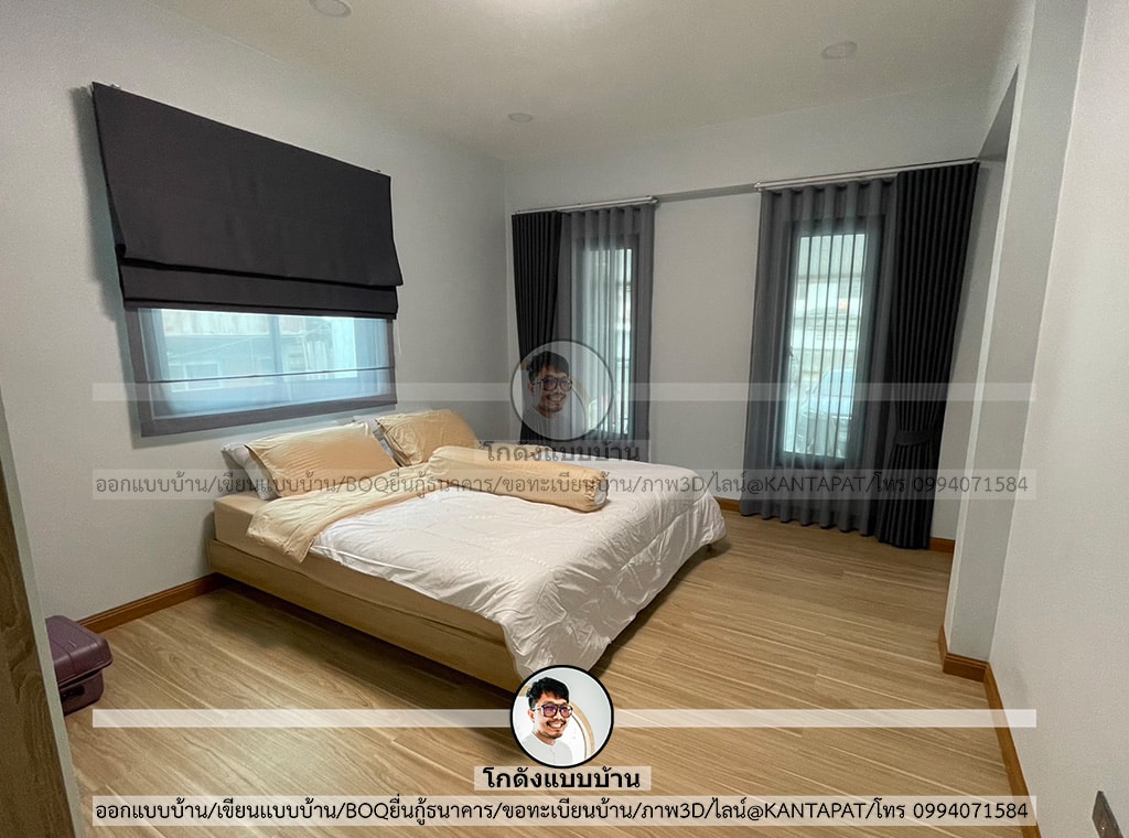 บ้านสร้างจริง จากแบบโกดังแบบบ้าน P-1508-4