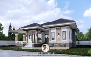 บ้านทรงปั้นหยายกพื้นP-2499 (2)