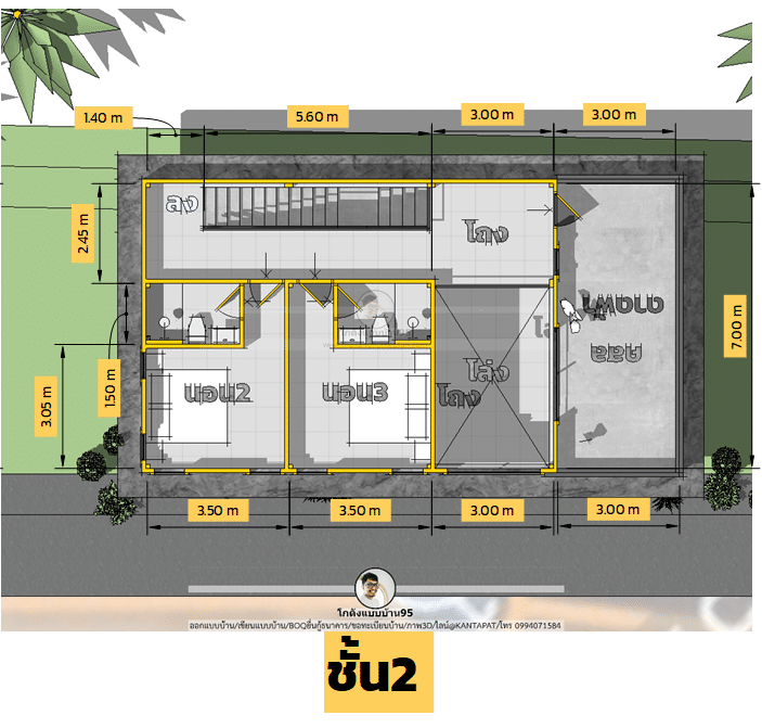 รับเขียนแบบบ้านP-2498 (17)