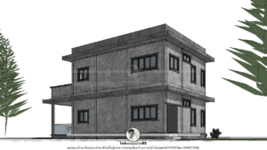 รับเขียนแบบบ้านP-2498 (3)