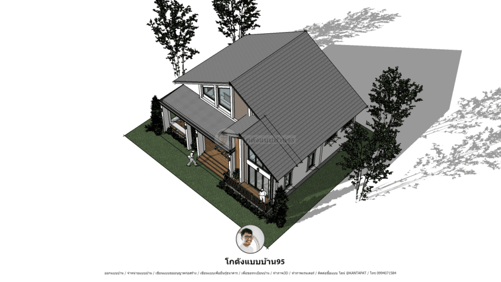 รับเขียนแบบบ้านP-2500 (6)