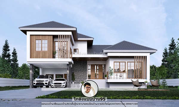 บ้านปั้นหยาชั้นครึ่งP-2514 bg