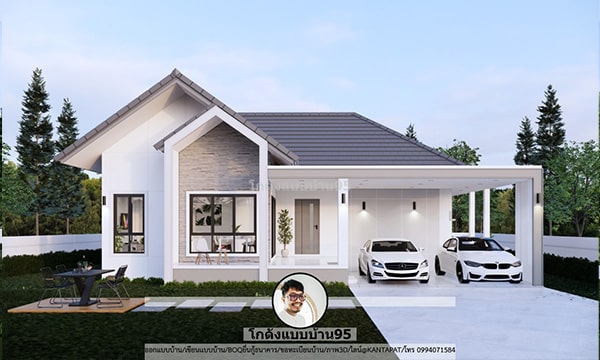 รับเขียนแบบบ้านP-2405 bg