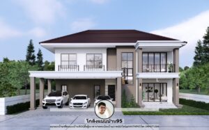 รับเขียนแบบบ้านP-2490 (1)