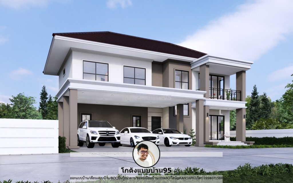 รับเขียนแบบบ้าน P-2490