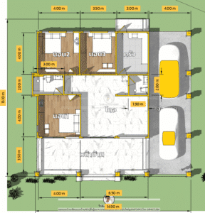 รับเขียนแบบบ้านP-2496 (1)