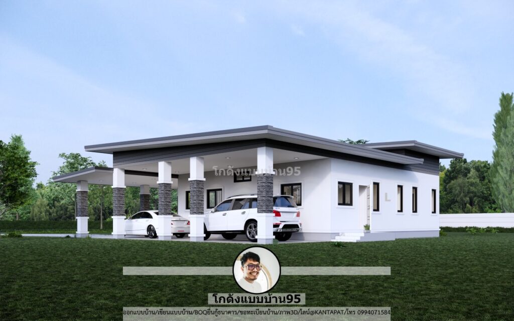 รับเขียนแบบบ้าน P-2496