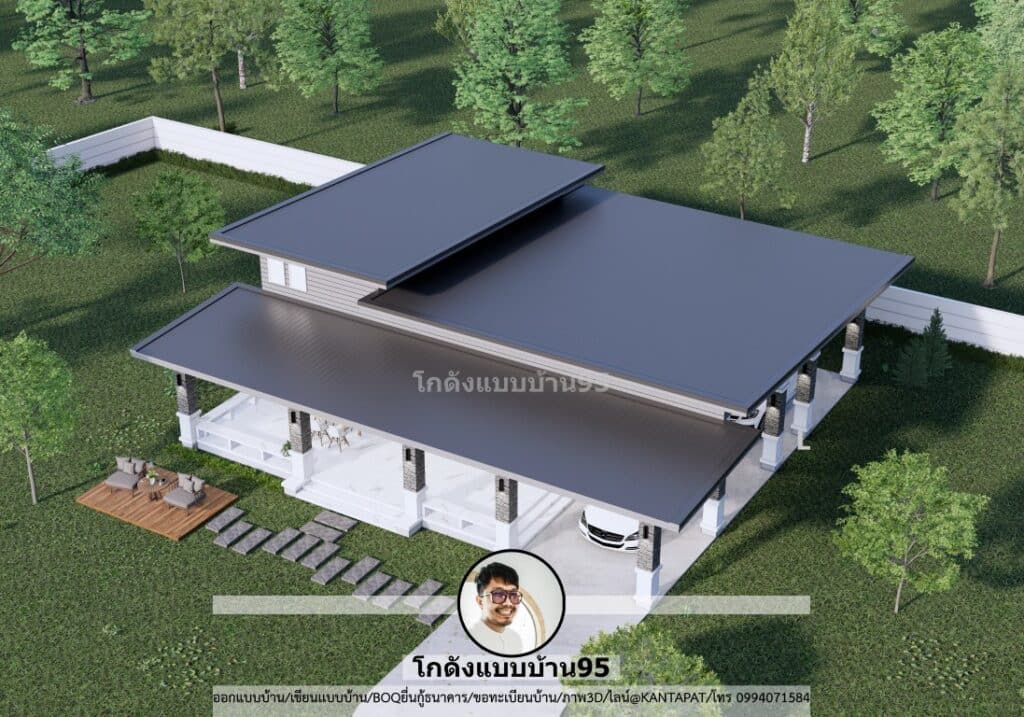 รับเขียนแบบบ้าน P-2496
