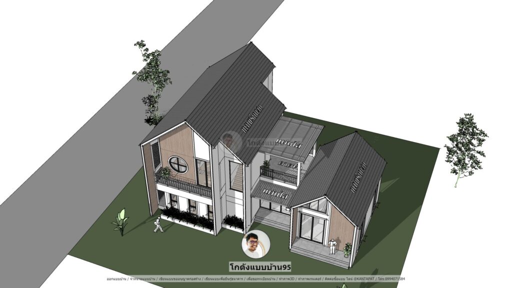 รับเขียนแบบบ้านP-2535 (5)
