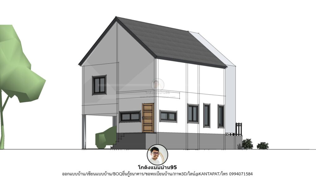 แบบบ้านชั้นครึ่ง P-2528 6