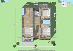 แปลนบ้าน2ชั้น4ห้องนอนP-2530