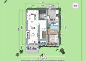 แปลนบ้าน2ชั้นP-2530